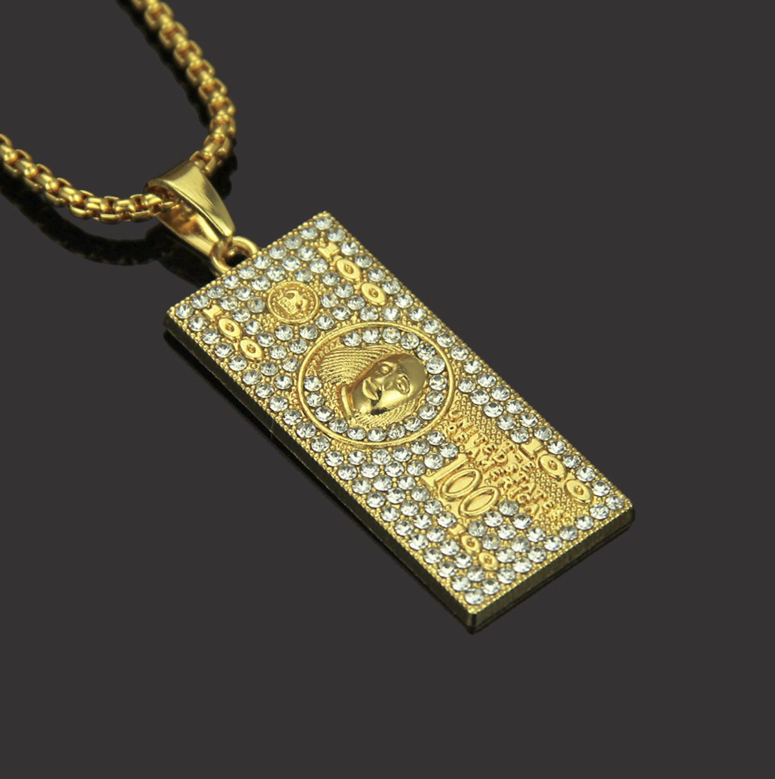 Pendentif collier hip hop à un million de dollars