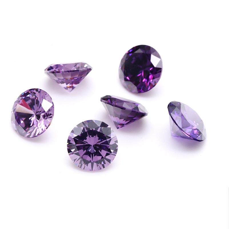 Deep Purple Zircon Naked Stone Gem Vente en gros